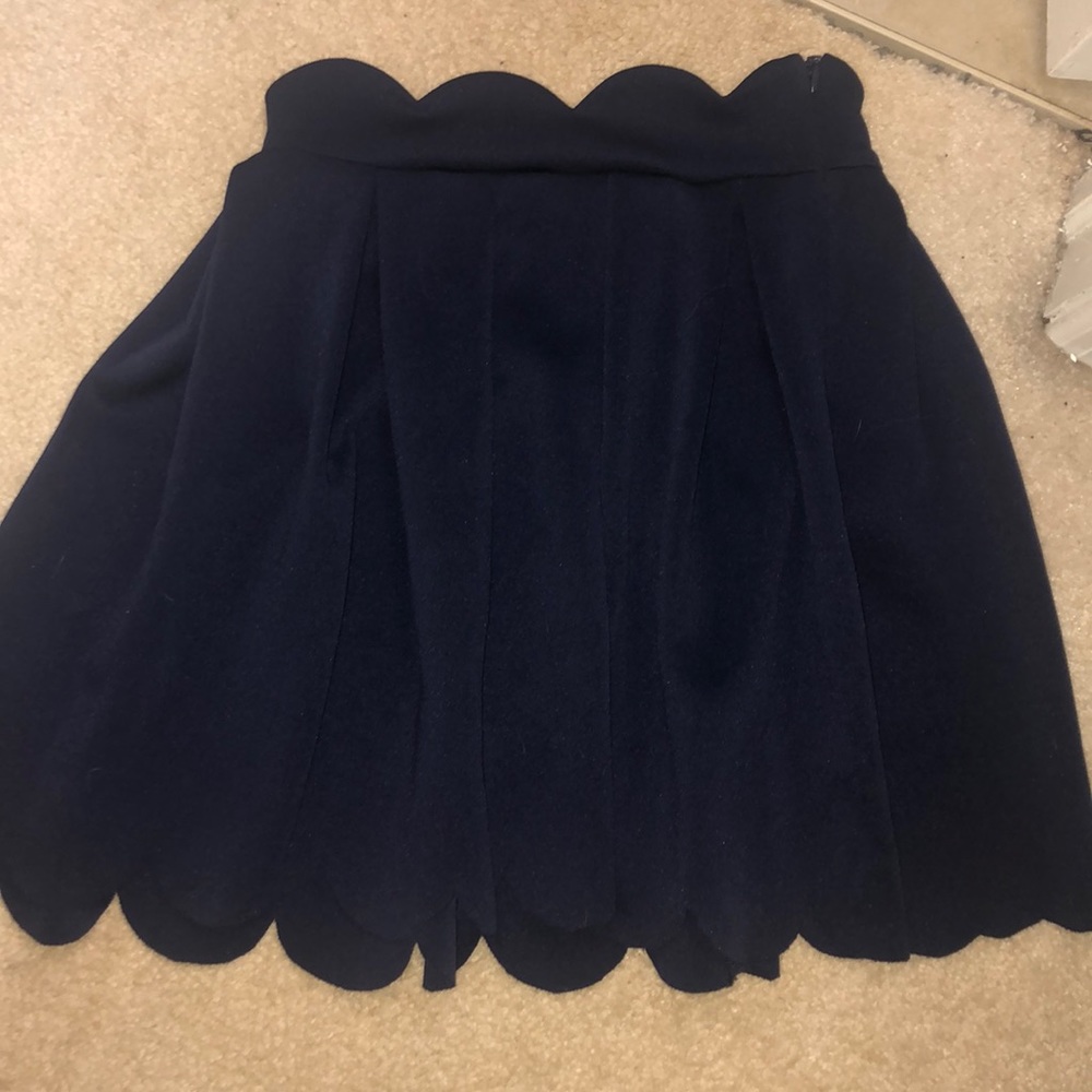 Blue flowy skirt